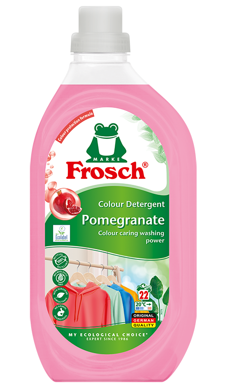 Frosch Течен Перилен Препарат за Цветно и Тъмно с Нар 1.5 L