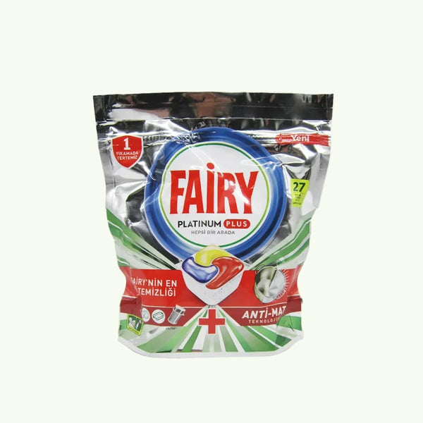 Fairy Капсули за съдомиялна машина All In One, Лимон, 33 броя