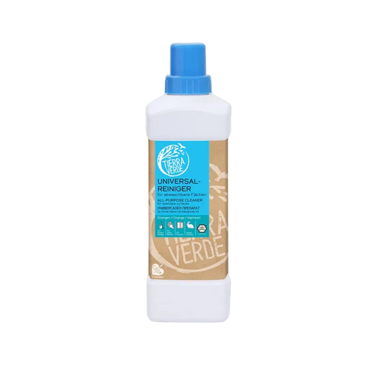 Terra Verde universal cleaner bottle on a light gray background